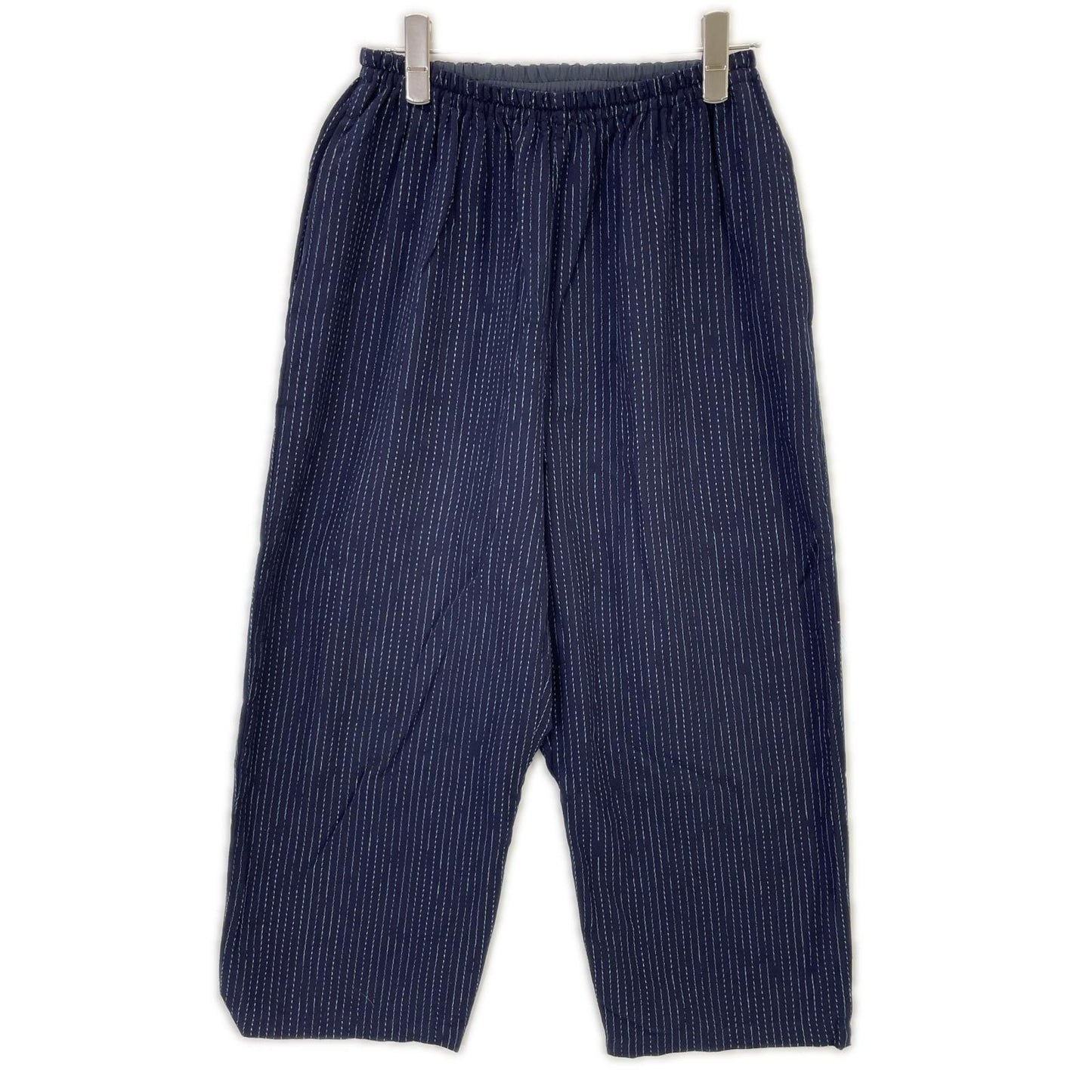Porter Classic ポータークラシック PC-047-2652 ネイビー ストライプ KASURI STRIPE ORIGINAL PEACE PANTS ボトムス