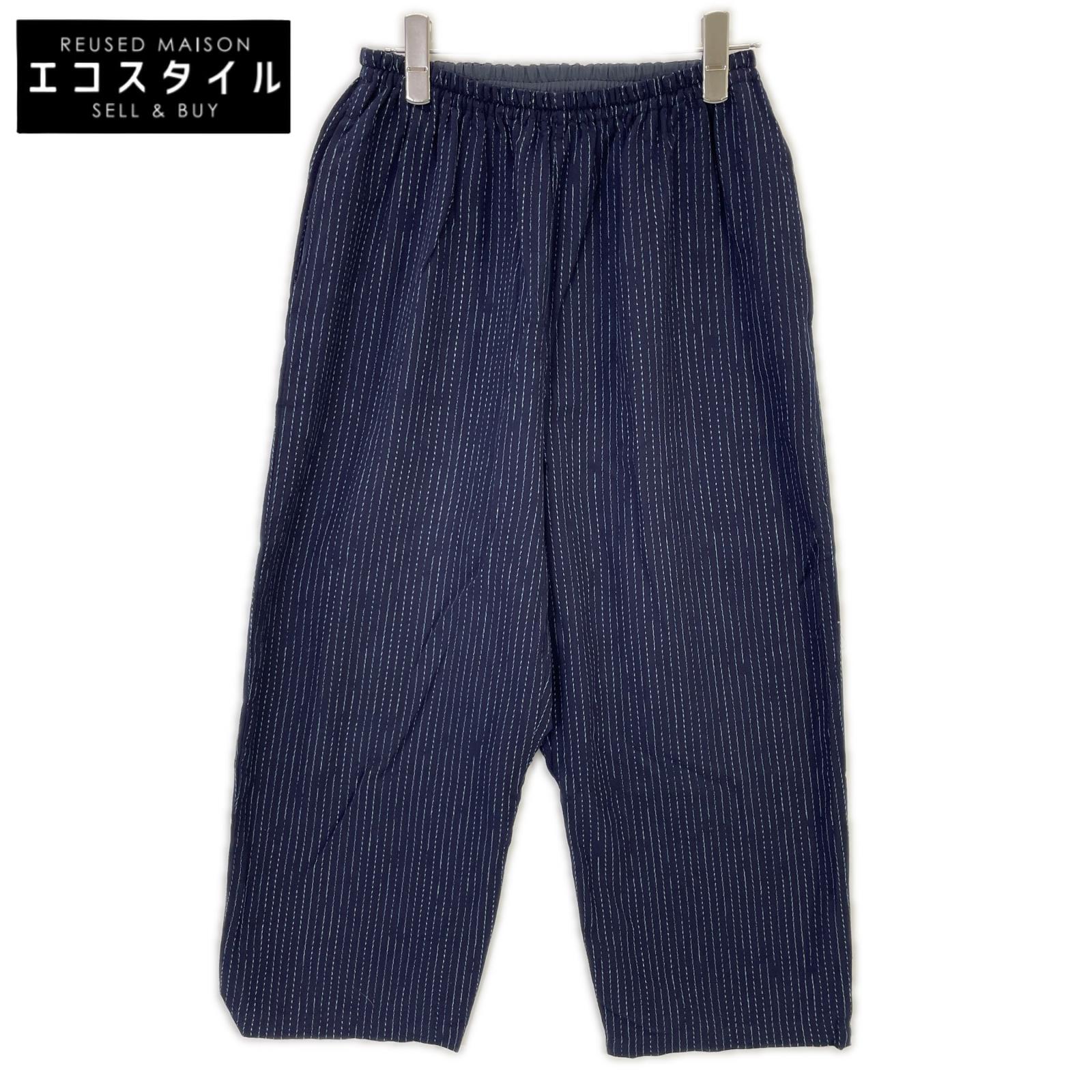 Porter Classic ポータークラシック PC-047-2652 ネイビー ストライプ KASURI STRIPE ORIGINAL PEACE PANTS ボトムス