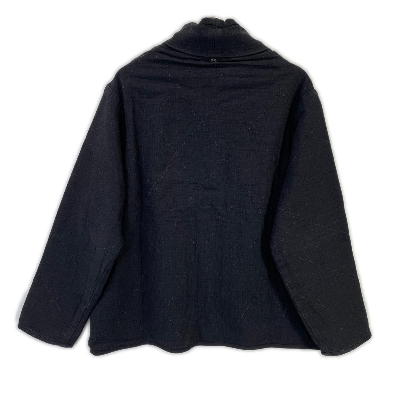 Porter Classic ポータークラシック ブラック SASHIKO STRETCH BEATNIK TURTLENECK/刺し子 ストレッチ ビートニックタートルネック トップス