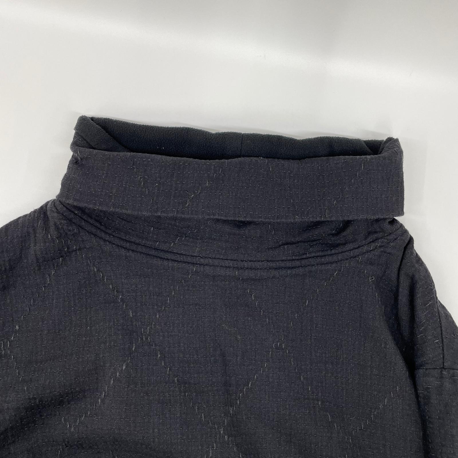Porter Classic ポータークラシック ブラック SASHIKO STRETCH BEATNIK TURTLENECK/刺し子 ストレッチ ビートニックタートルネック トップス