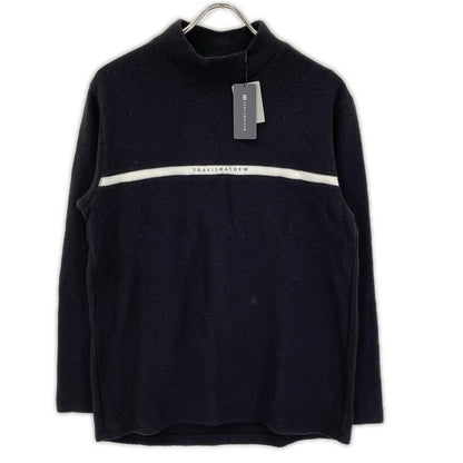 Travis Mathew トラヴィスマシュー ブラック Chest Line Mock 2 モックネック スウェット トップス