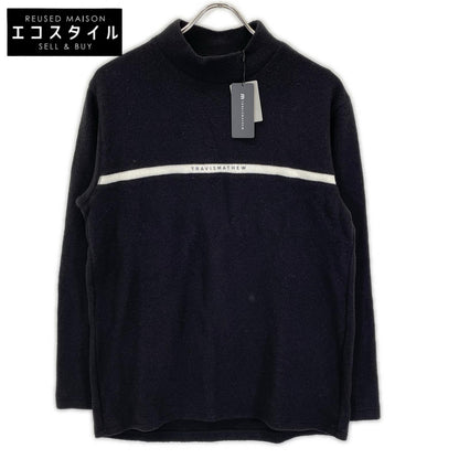 Travis Mathew トラヴィスマシュー ブラック Chest Line Mock 2 モックネック スウェット トップス