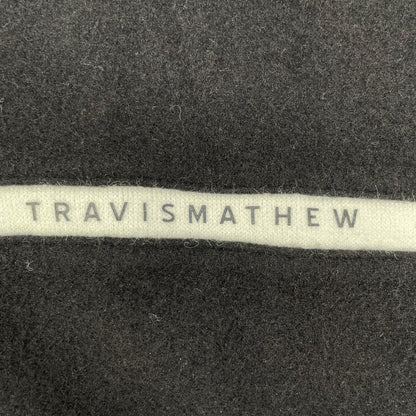 Travis Mathew トラヴィスマシュー ブラック Chest Line Mock 2 モックネック スウェット トップス