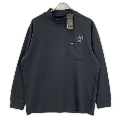 Travis Mathew トラヴィスマシュー ブラック RELAX MOCK バックプリント ロングスリーブモックネックシャツ トップス