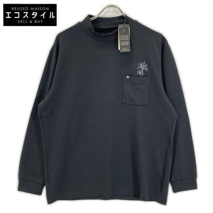 Travis Mathew トラヴィスマシュー ブラック RELAX MOCK バックプリント ロングスリーブモックネックシャツ トップス