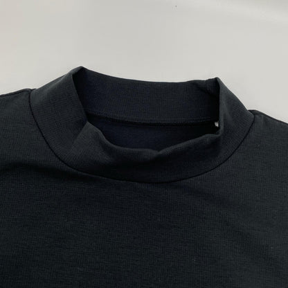 Travis Mathew トラヴィスマシュー ブラック RELAX MOCK バックプリント ロングスリーブモックネックシャツ トップス