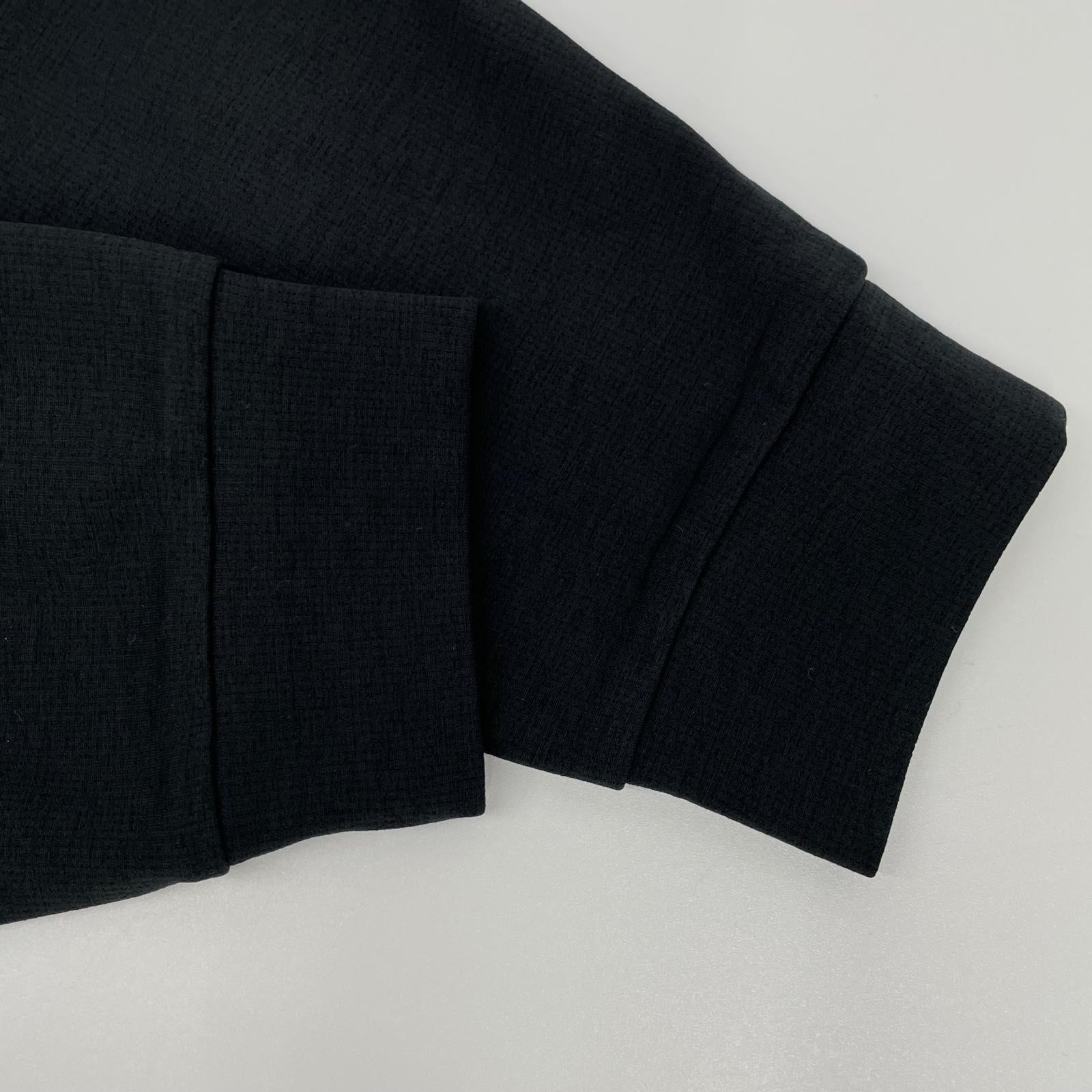 Travis Mathew トラヴィスマシュー ブラック RELAX MOCK バックプリント ロングスリーブモックネックシャツ トップス