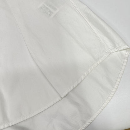 HERMES エルメス ルメール期 ホワイト コットン レギュラーカラー ロングスリーブ シェルボタンシャツ トップス