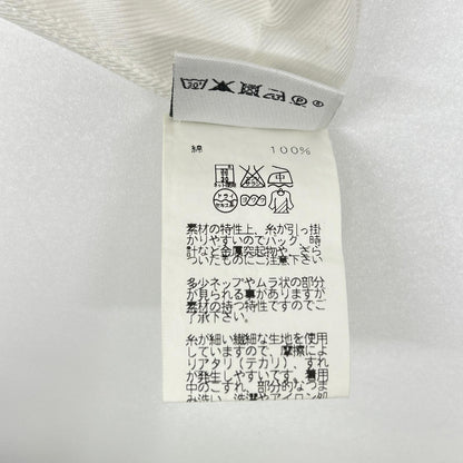 HERMES エルメス ルメール期 ホワイト コットン レギュラーカラー ロングスリーブ シェルボタンシャツ トップス