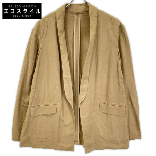 Deuxieme Classe ドゥーズィエムクラス 24SS ブラウン リネン混 Glowlino URBAN テーラードジャケット ジャケット
