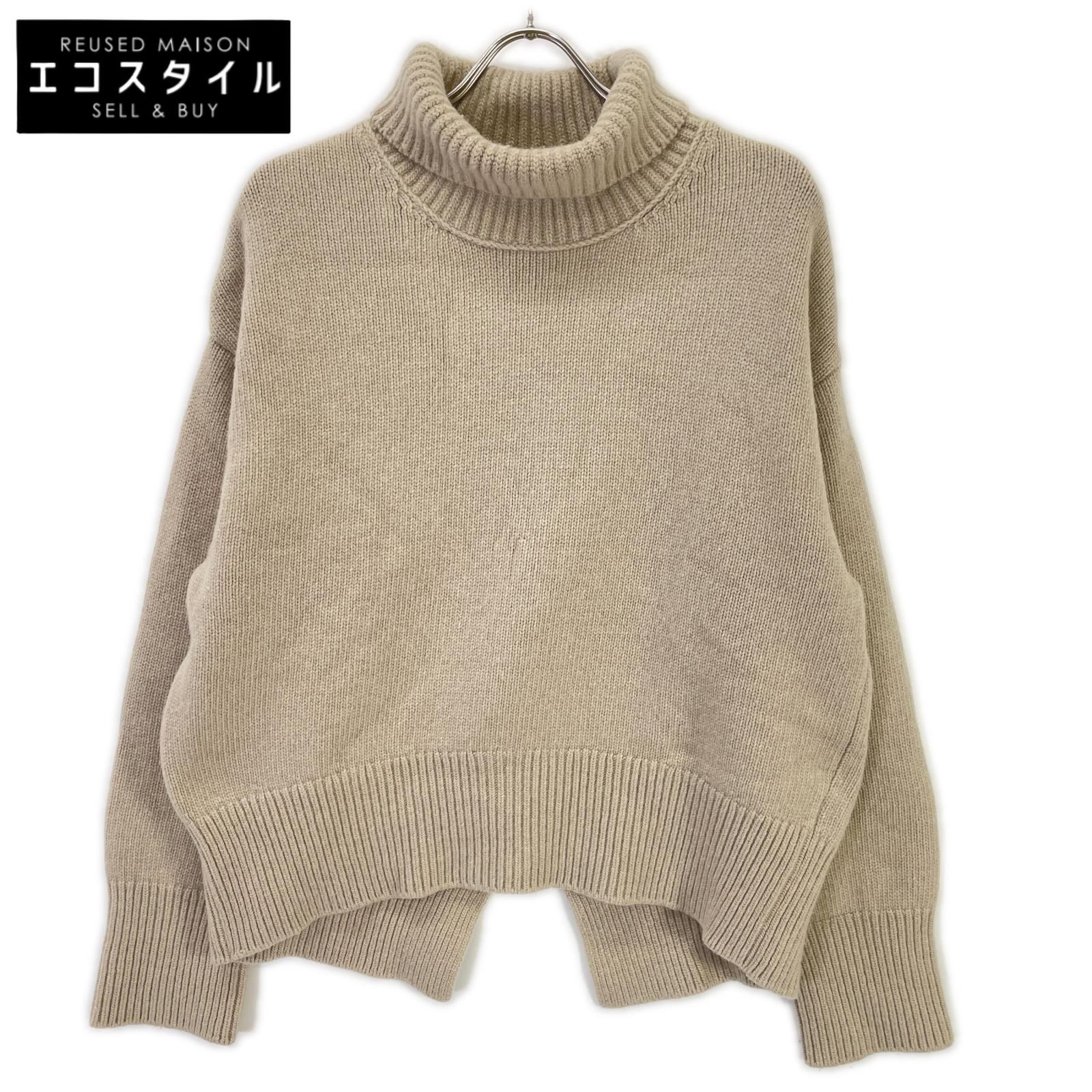 Deuxieme Classe ドゥーズィエムクラス 22080500425030 ベージュ カシミヤ混 JADE MIDI タートルネックニット トップス