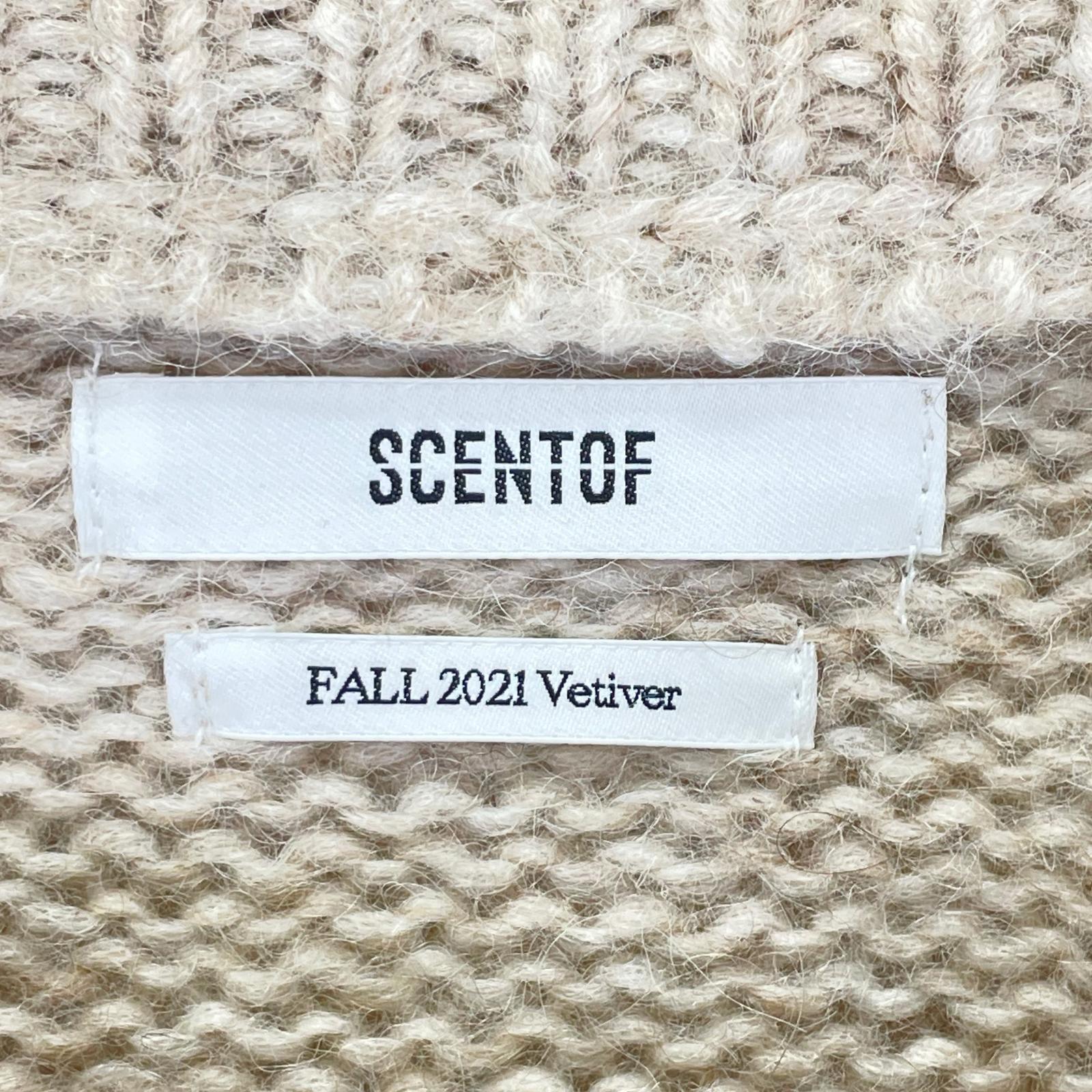 SCENTOF セントオブ ベージュ ウール(リヤマ) クルーネックニット トップス