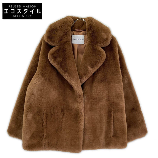 STAND STUDIO スタンドスタジオ 61477-9540 ブラウン Savannah Jacket ファーテーラードジャケット ジャケット