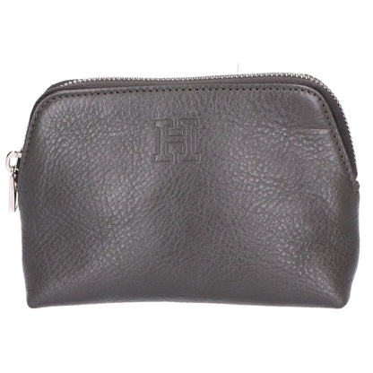 HIROFU H logo leather pouch