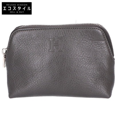 HIROFU H logo leather pouch