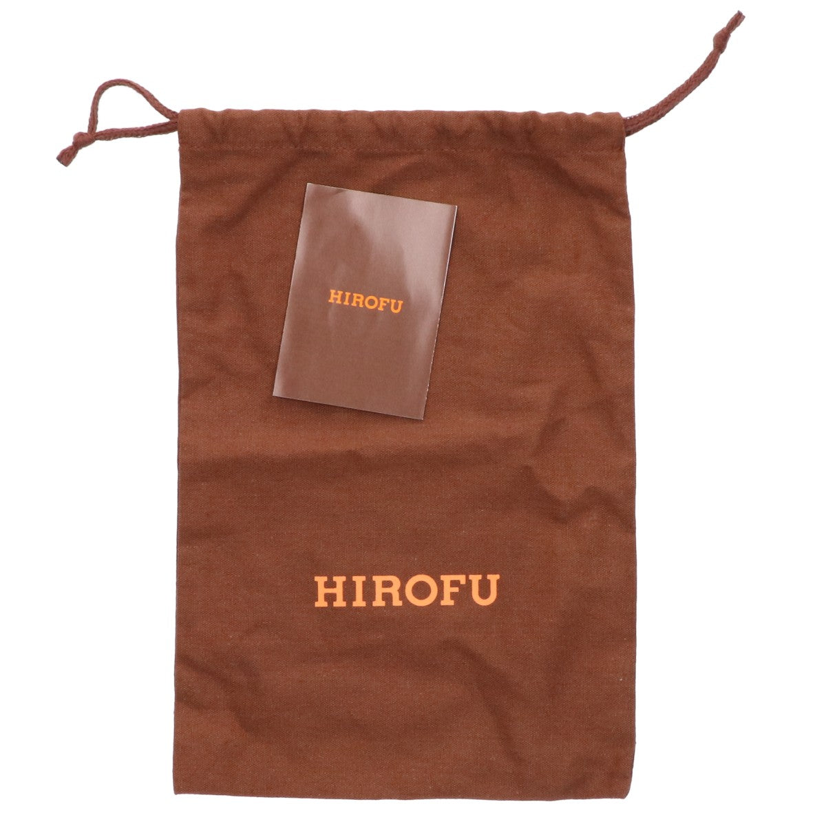 HIROFU H logo leather pouch