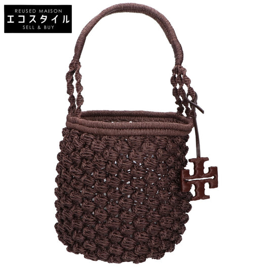 Tory Burch トリーバーチ エラ ハンドクロシェ ポップコーン バケットバッグ/ ハンドバッグ