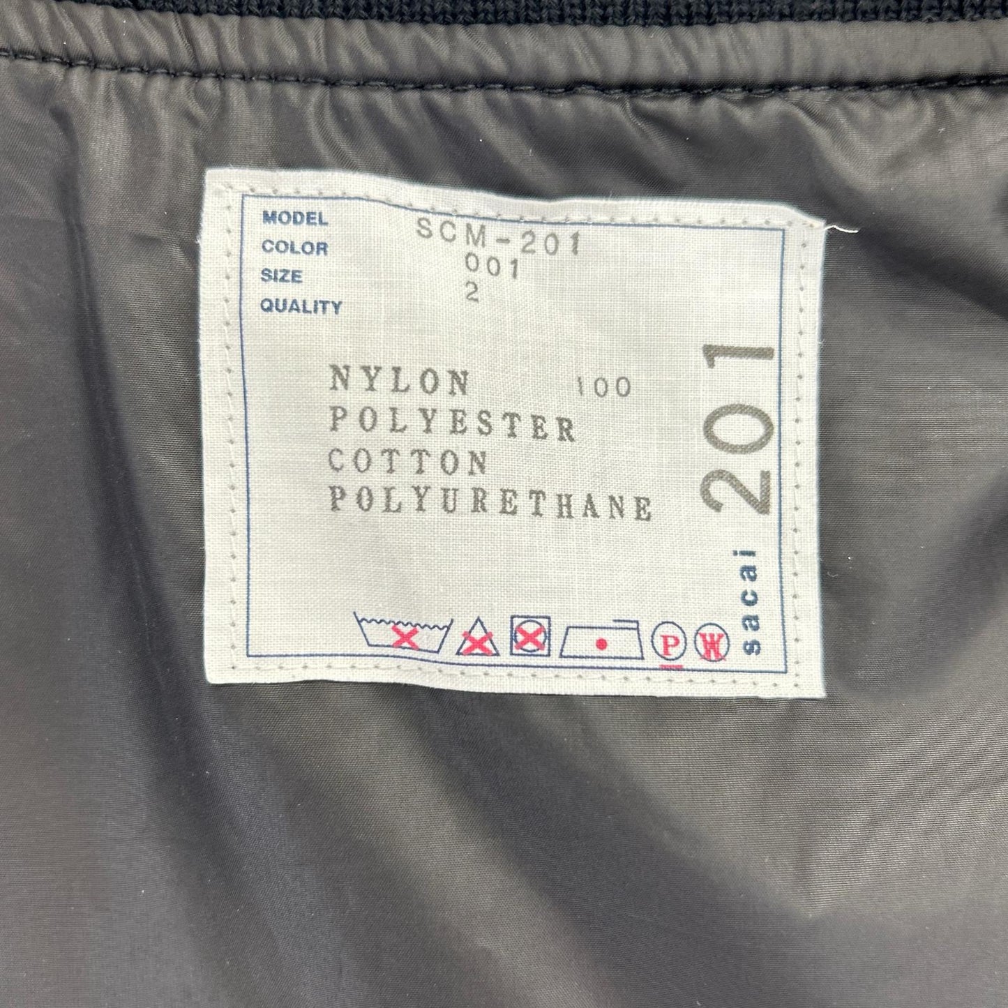 sacai サカイ 【美品/24AW】SCM-201 Nylon Twill Blouson ナイロン ツイル ブルゾン ジャケット