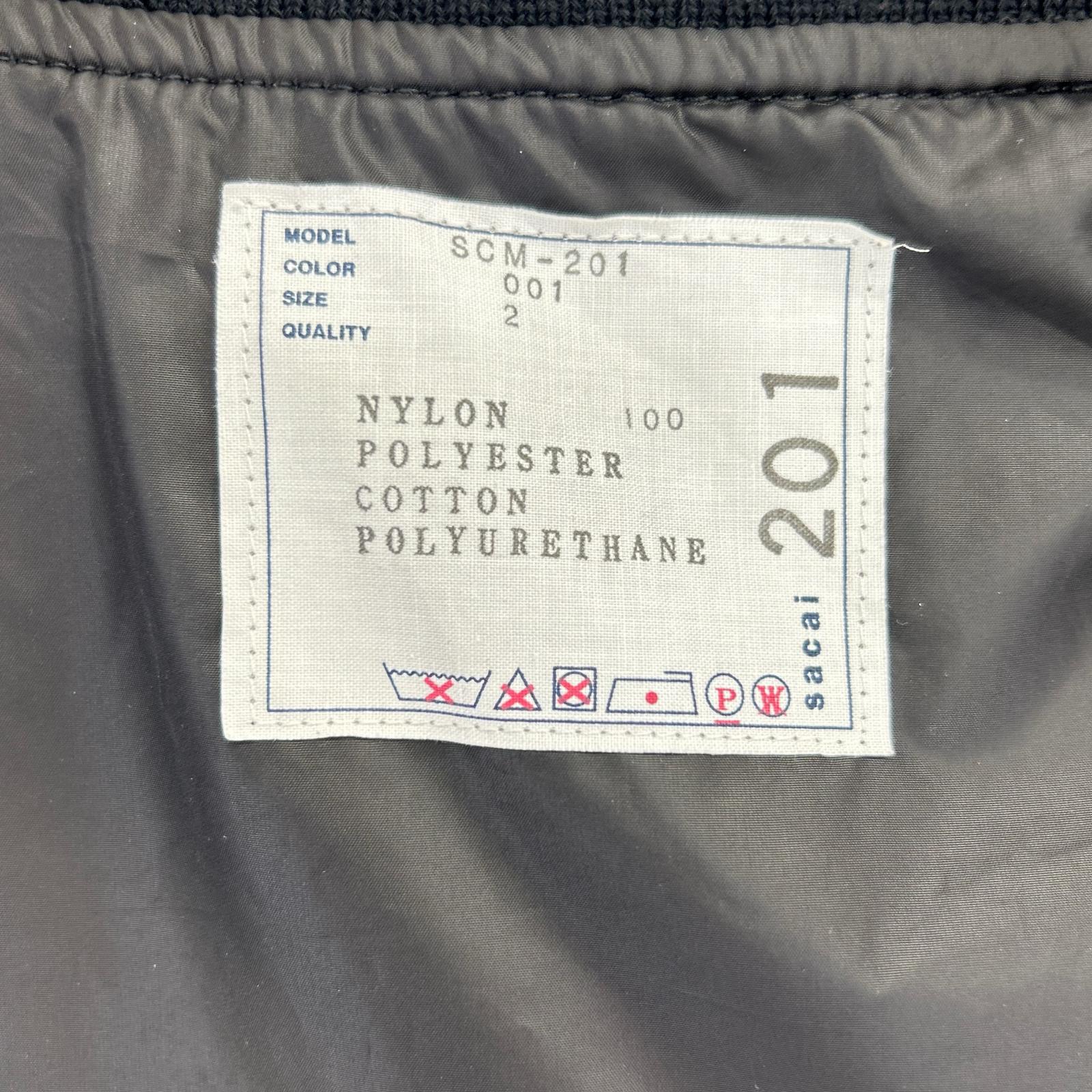 sacai サカイ 【美品/24AW】SCM-201 Nylon Twill Blouson ナイロン ツイル ブルゾン ジャケット