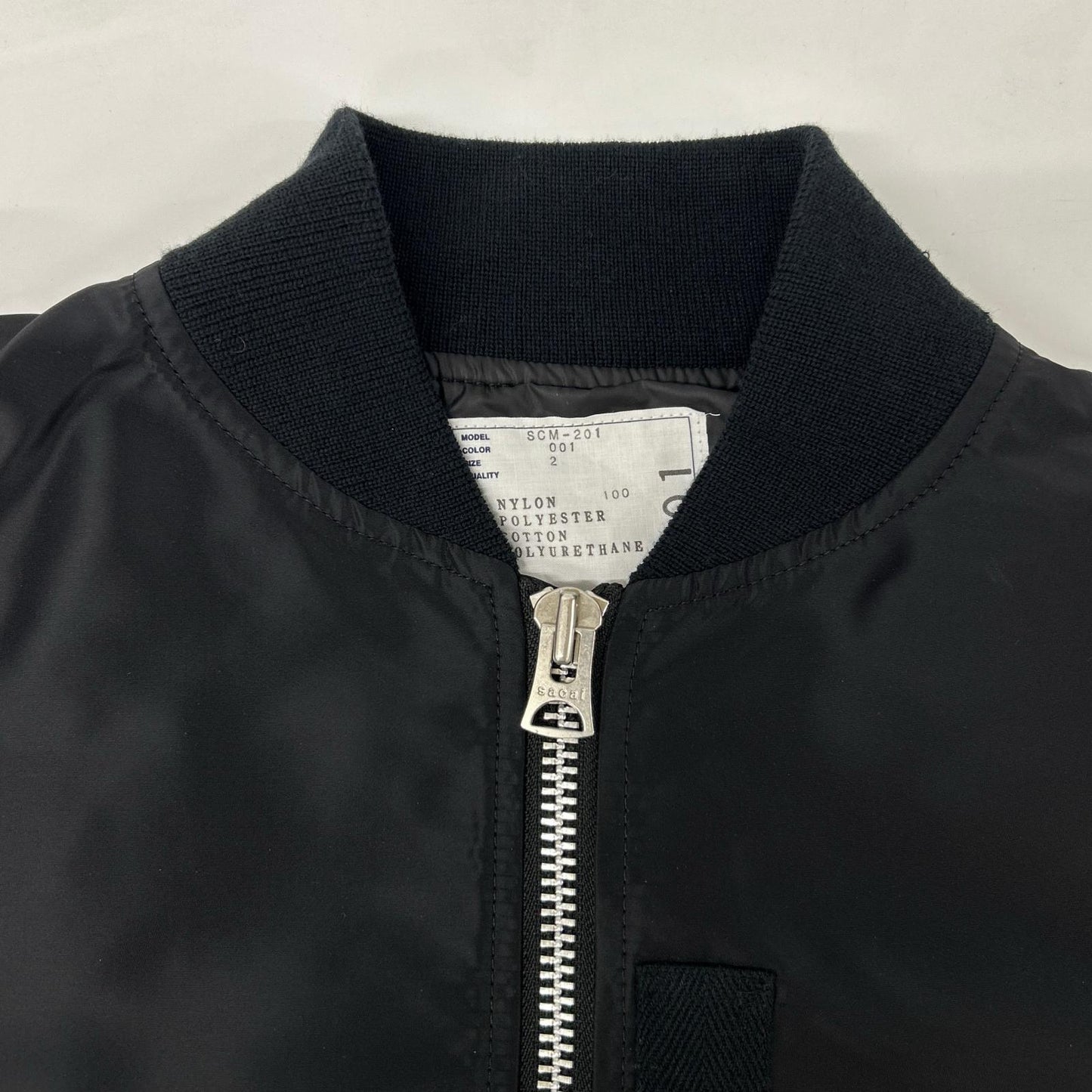 sacai サカイ 【美品/24AW】SCM-201 Nylon Twill Blouson ナイロン ツイル ブルゾン ジャケット