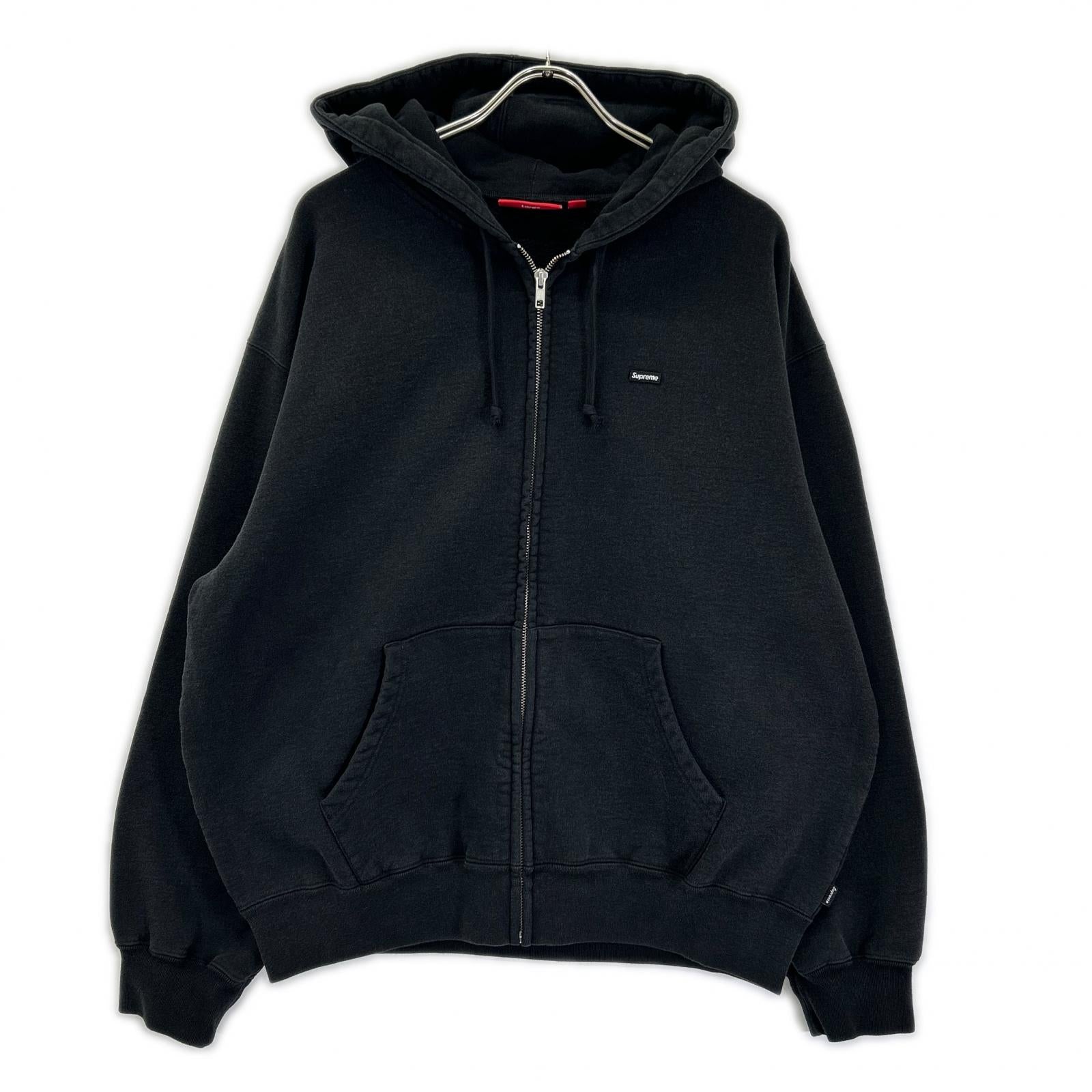 Supreme シュプリーム 26SS ブラック Small Box Zip Up Hooded Sweatshirt スモールボックスロゴ ジップアップフーディ ジャケット