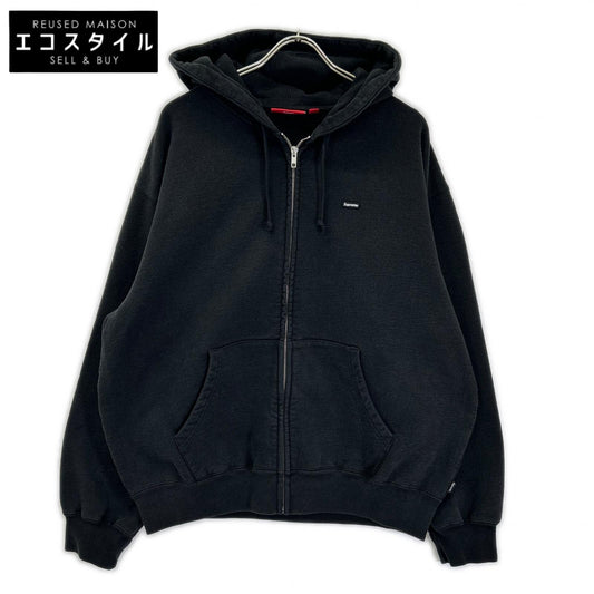 Supreme シュプリーム 26SS ブラック Small Box Zip Up Hooded Sweatshirt スモールボックスロゴ ジップアップフーディ ジャケット