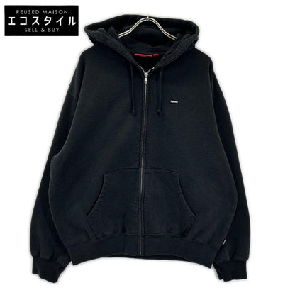 Supreme シュプリーム 26SS ブラック Small Box Zip Up Hooded Sweatshirt スモールボックスロゴ ジップアップフーディ ジャケット