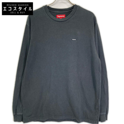 Supreme シュプリーム 25FW ブラック Small Box L/S Tee スモールボックスロゴロングスリーブカットソー トップス