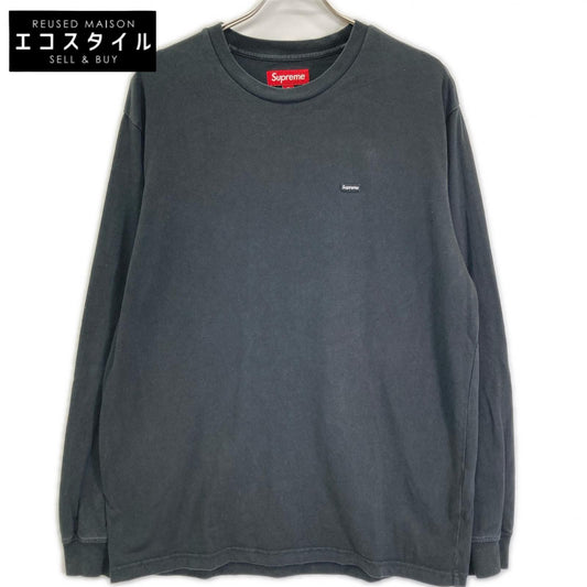Supreme シュプリーム 25FW ブラック Small Box L/S Tee スモールボックスロゴロングスリーブカットソー トップス