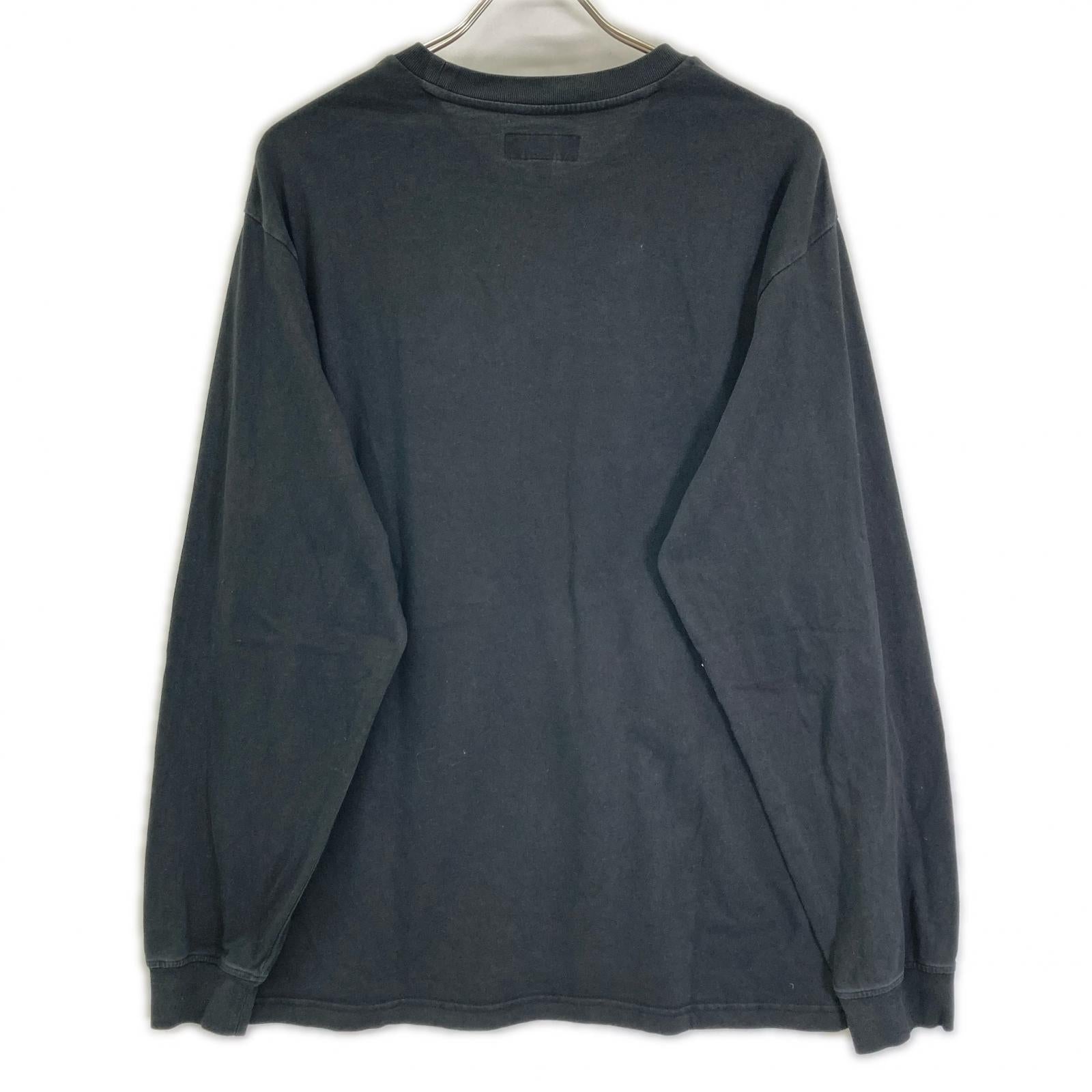 Supreme シュプリーム 25FW ブラック Small Box L/S Tee スモールボックスロゴロングスリーブカットソー トップス