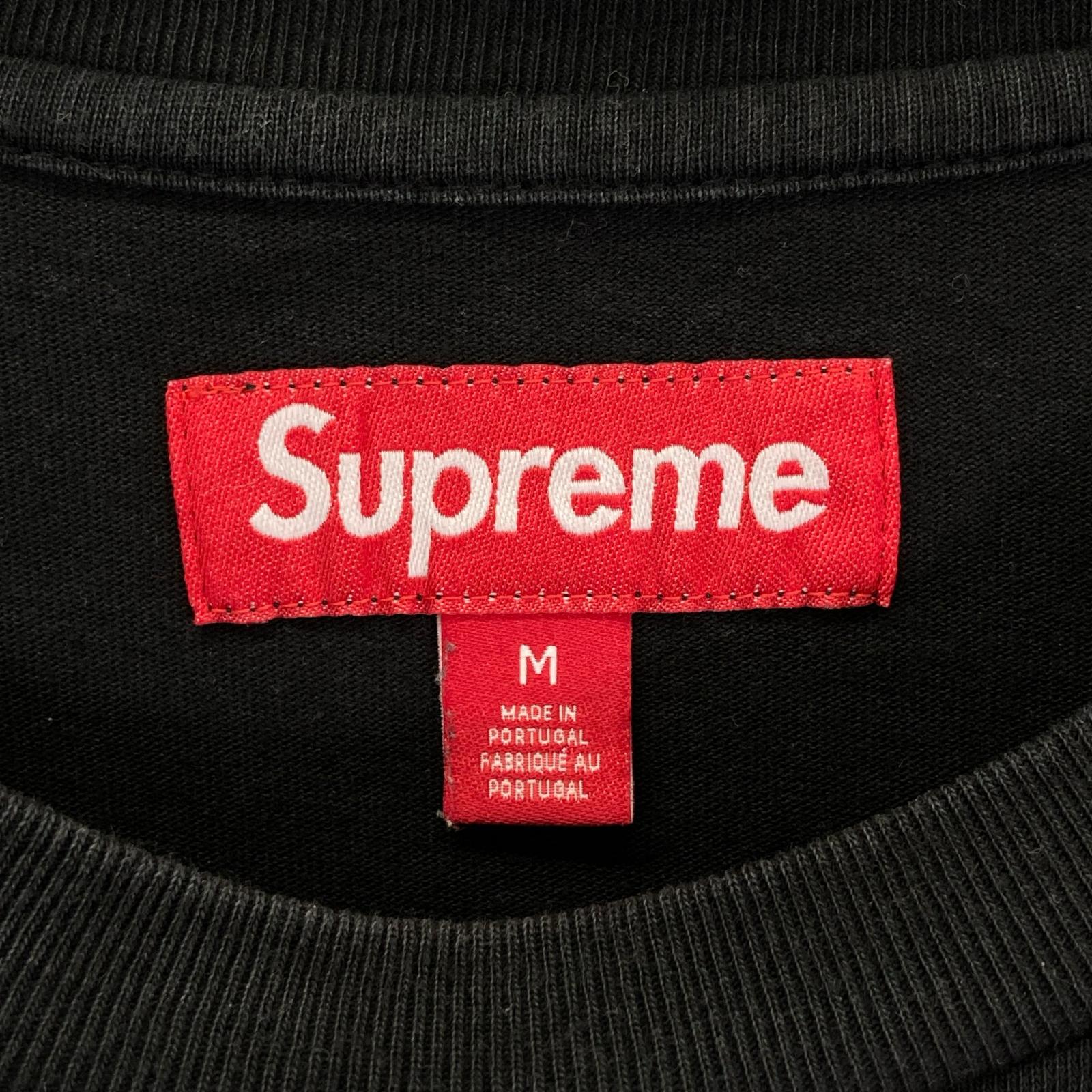 Supreme シュプリーム 25FW ブラック Small Box L/S Tee スモールボックスロゴロングスリーブカットソー トップス