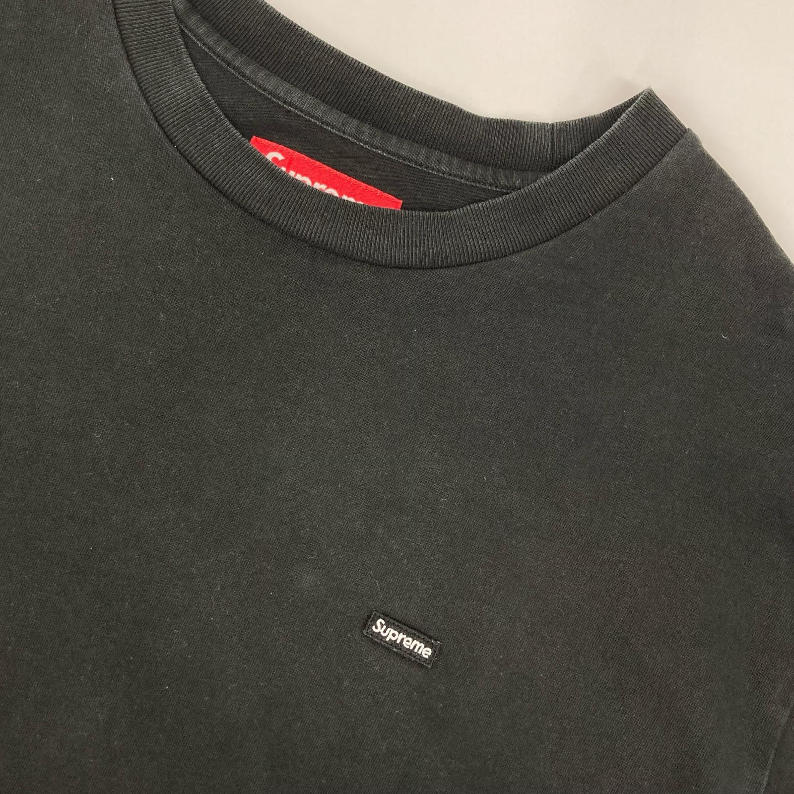 Supreme シュプリーム 25FW ブラック Small Box L/S Tee スモールボックスロゴロングスリーブカットソー トップス