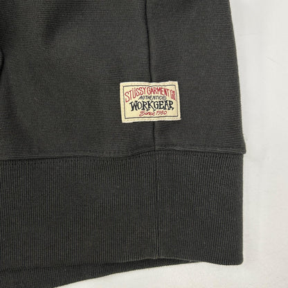 stussy ステューシー 25SS 118571 チャコール Raglan Relaxed Zip Hoodie 裏起毛ジップフーディ ジャケット