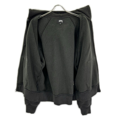 stussy ステューシー 25SS 118571 チャコール Raglan Relaxed Zip Hoodie 裏起毛ジップフーディ ジャケット
