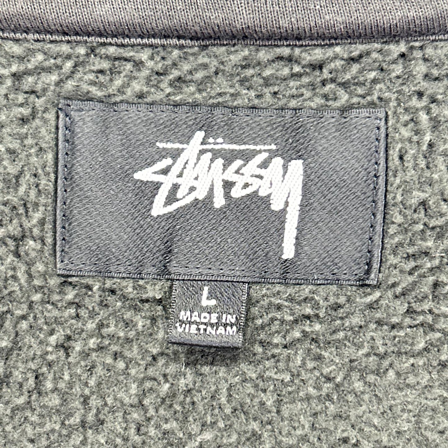 stussy ステューシー 25SS 118571 チャコール Raglan Relaxed Zip Hoodie 裏起毛ジップフーディ ジャケット