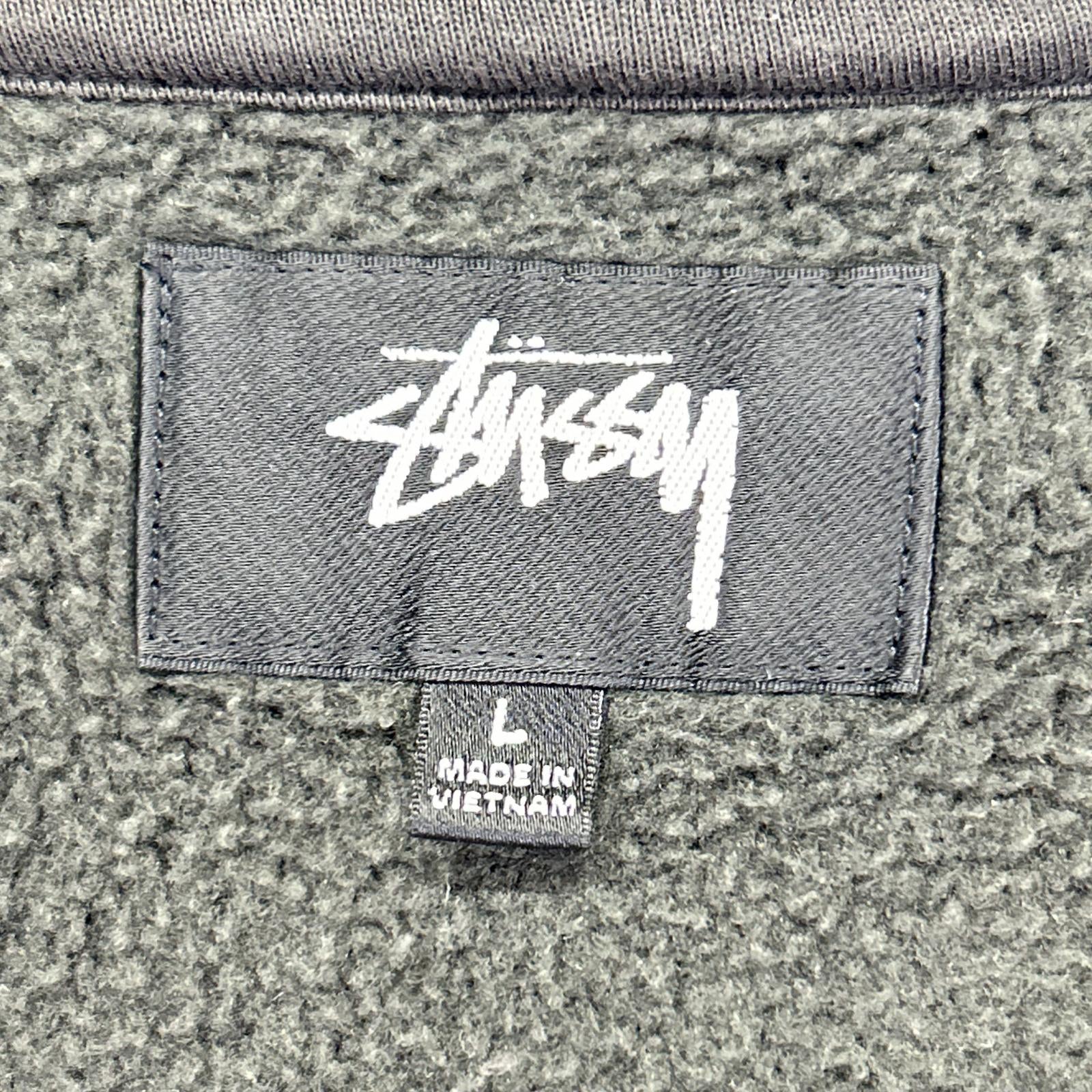 stussy ステューシー 25SS 118571 チャコール Raglan Relaxed Zip Hoodie 裏起毛ジップフーディ ジャケット