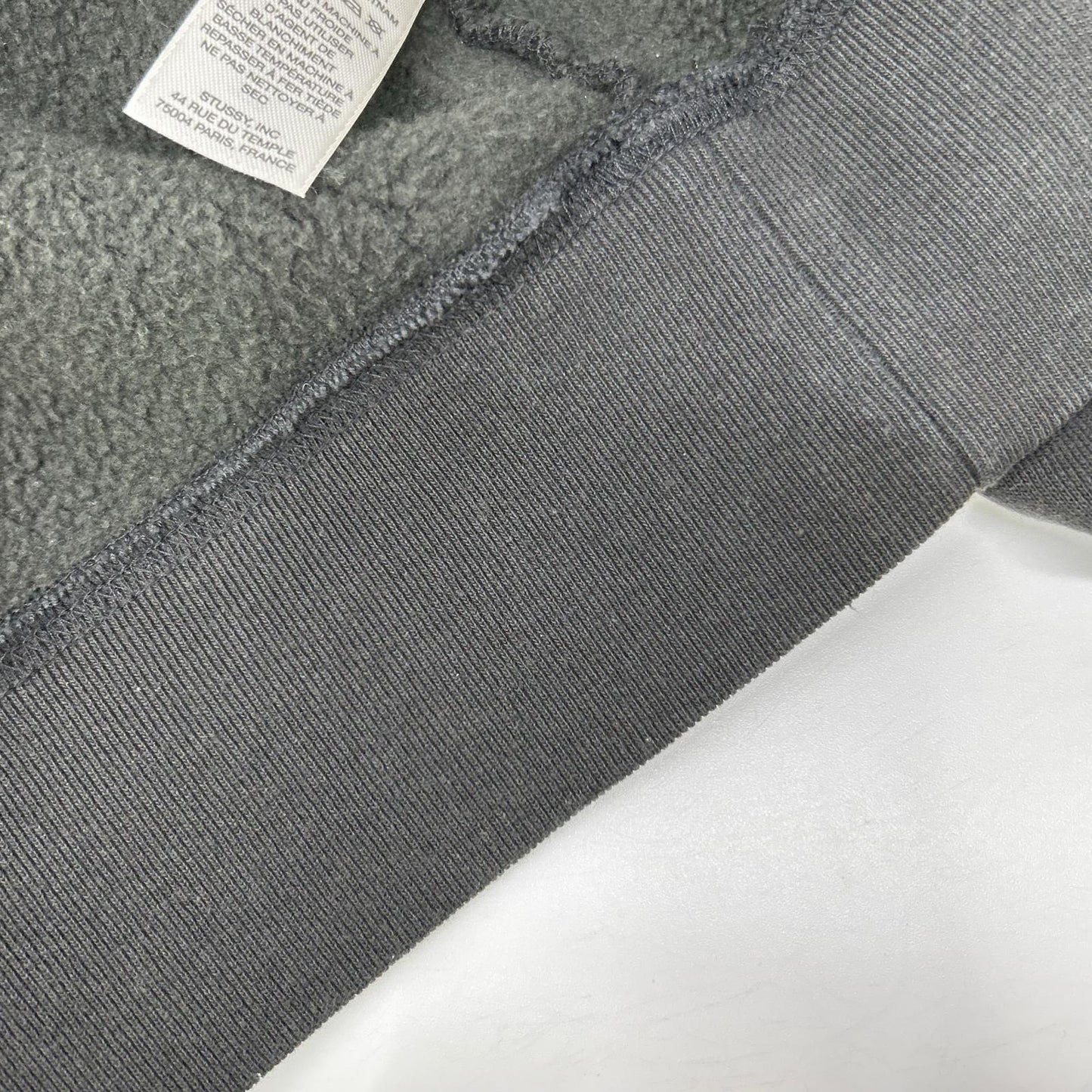 stussy ステューシー 25SS 118571 チャコール Raglan Relaxed Zip Hoodie 裏起毛ジップフーディ ジャケット