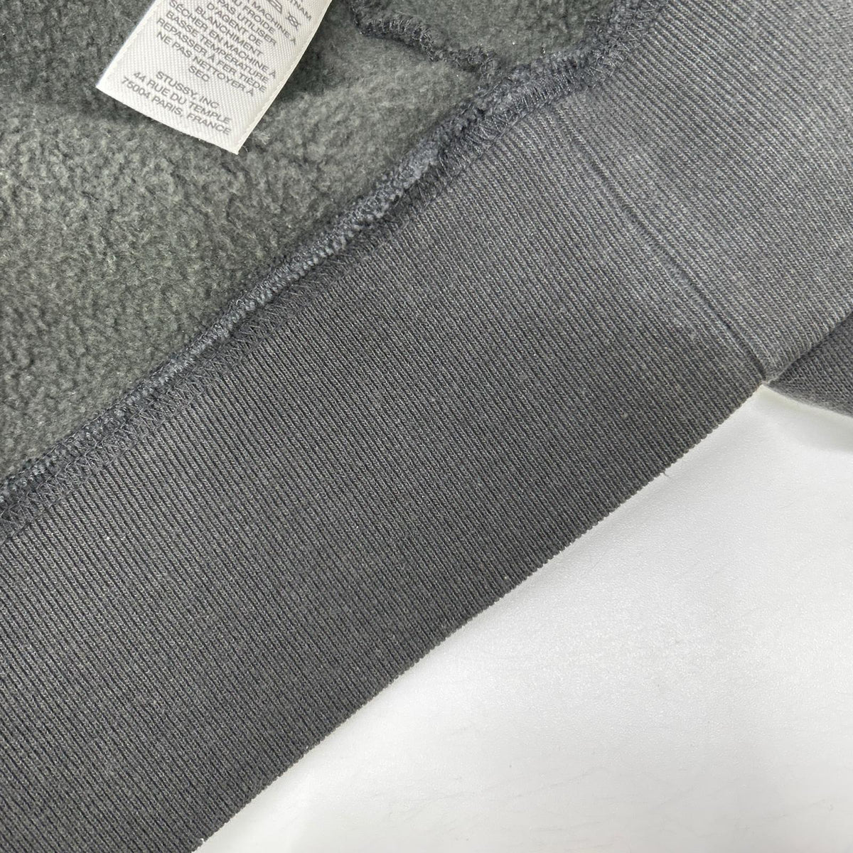 stussy ステューシー 25SS 118571 チャコール Raglan Relaxed Zip Hoodie 裏起毛ジップフーディ ジャケット