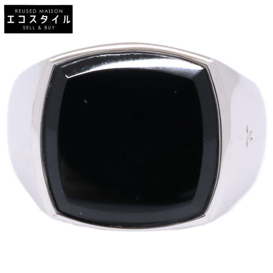 TOMWOOD TOMWOOD 925 Onyx Cushion Ring