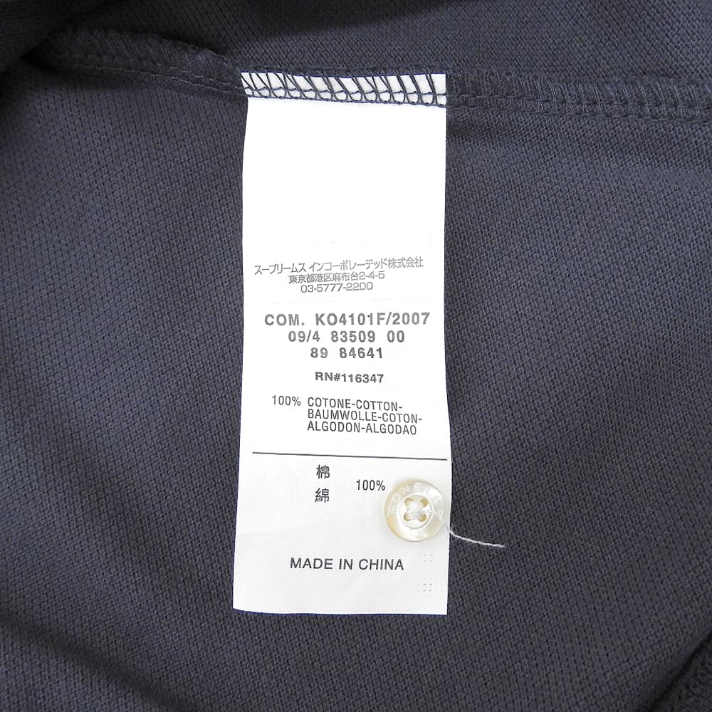 MONCLER モンクレール ロゴワッペン ショートスリーブ ポロシャツ トップス レディース コットン ネイビー M 07年製 トップス
