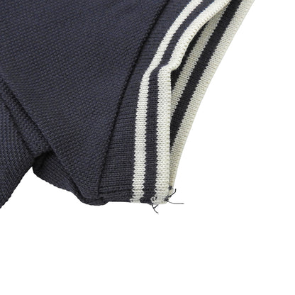 MONCLER モンクレール ロゴワッペン ショートスリーブ ポロシャツ トップス レディース コットン ネイビー M 07年製 トップス