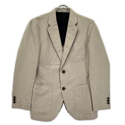 MargaretHowell マーガレットハウエル 579-120307 ベージュ コットン×リネン 2Bテーラードジャケット ジャケット