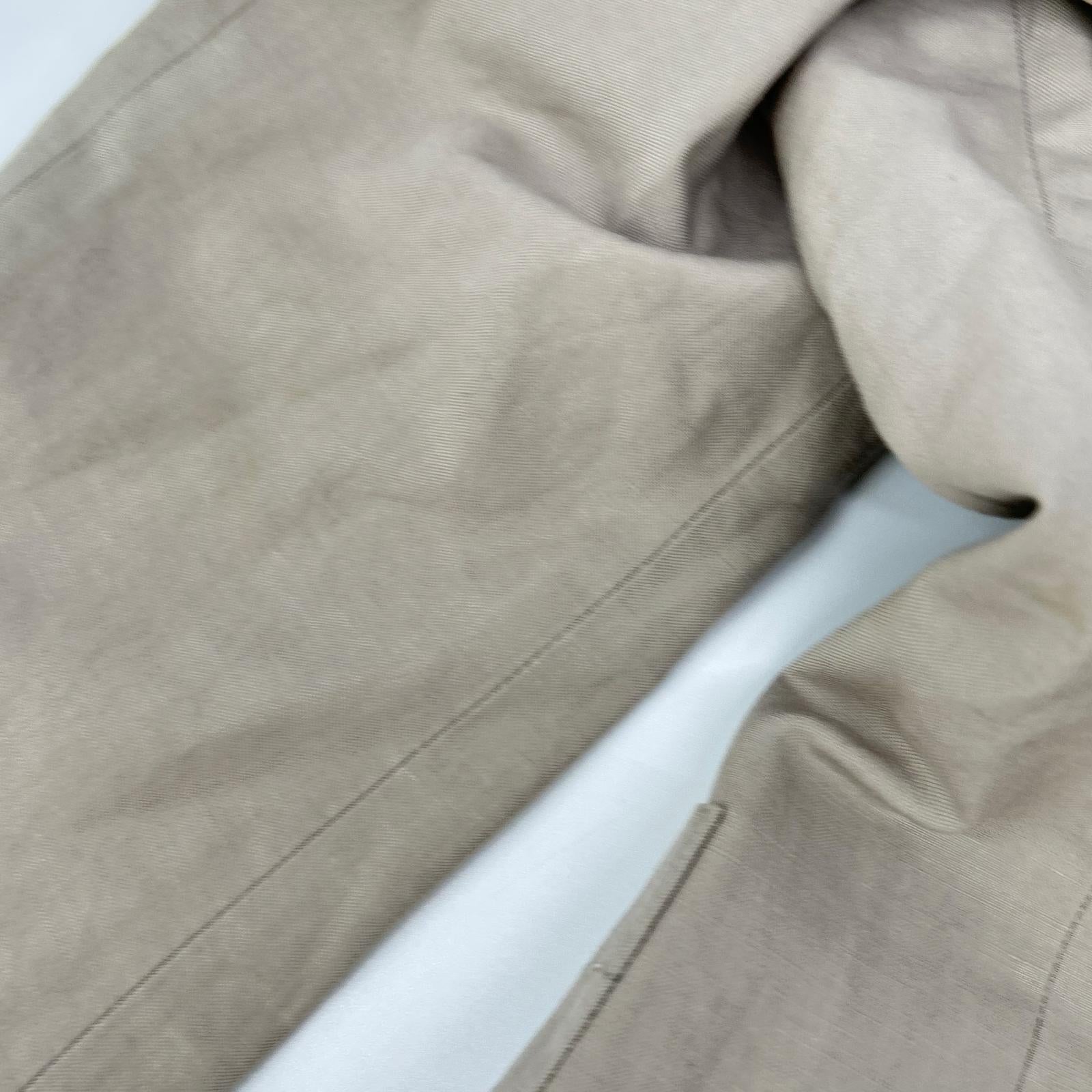 MargaretHowell マーガレットハウエル 579-120307 ベージュ コットン×リネン 2Bテーラードジャケット ジャケット
