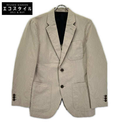 MargaretHowell マーガレットハウエル 579-120307 ベージュ コットン×リネン 2Bテーラードジャケット ジャケット