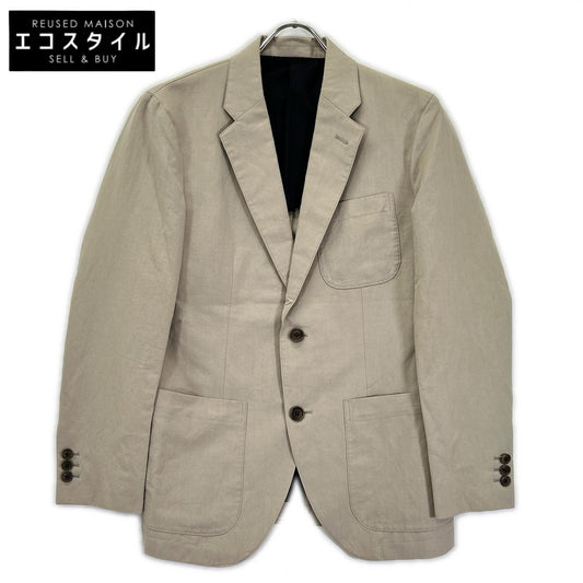 MargaretHowell マーガレットハウエル 579-120307 ベージュ コットン×リネン 2Bテーラードジャケット ジャケット