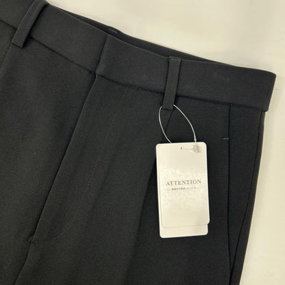 Deuxieme Classe ドゥーズィエムクラス 26年製 ブラック トリアセジョーゼット スリムジップパンツ ボトムス