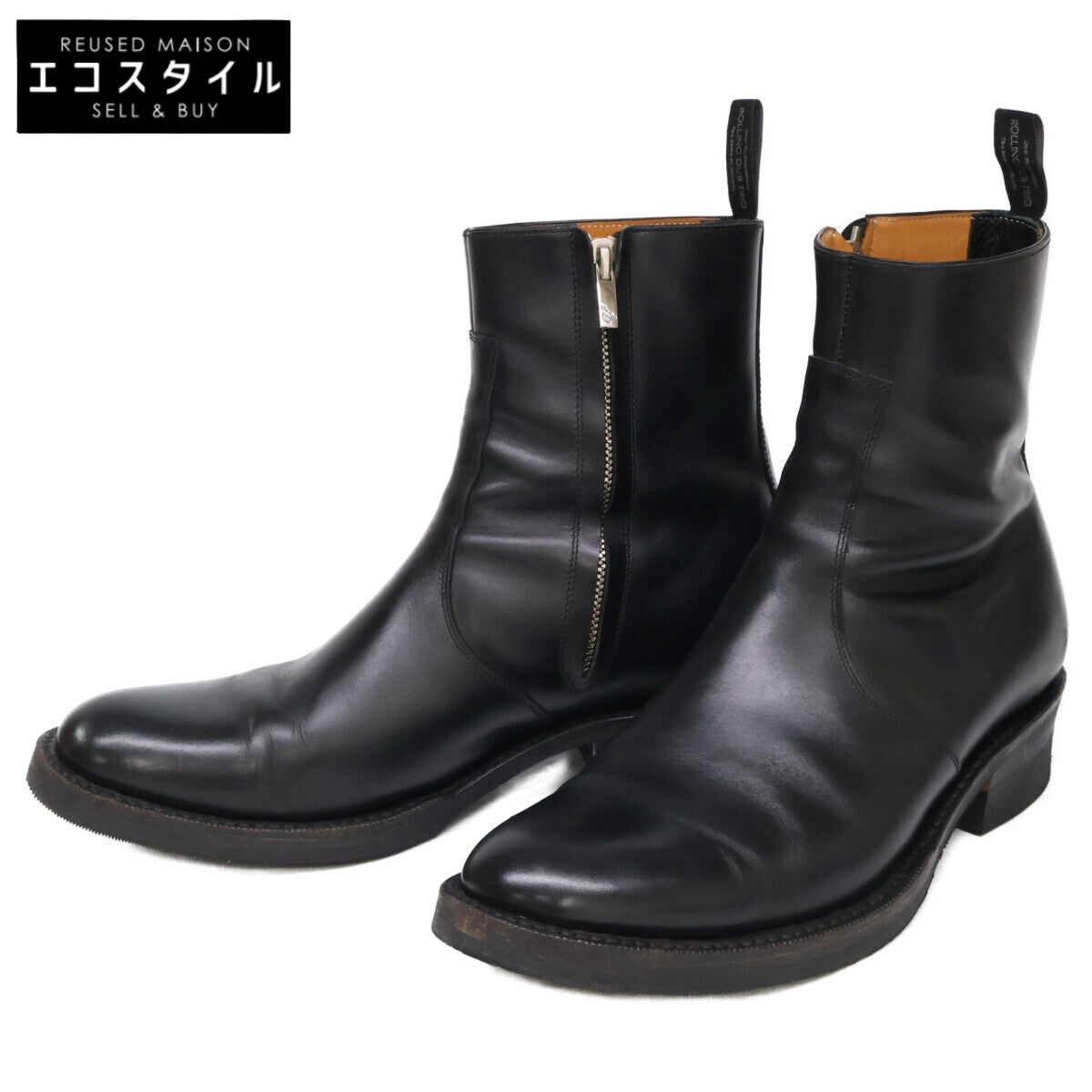 ROLLING DUB TRIO ローリングダブトリオ R13 GLEANERS ZIP レザー サイドジップ ブーツ シューズ