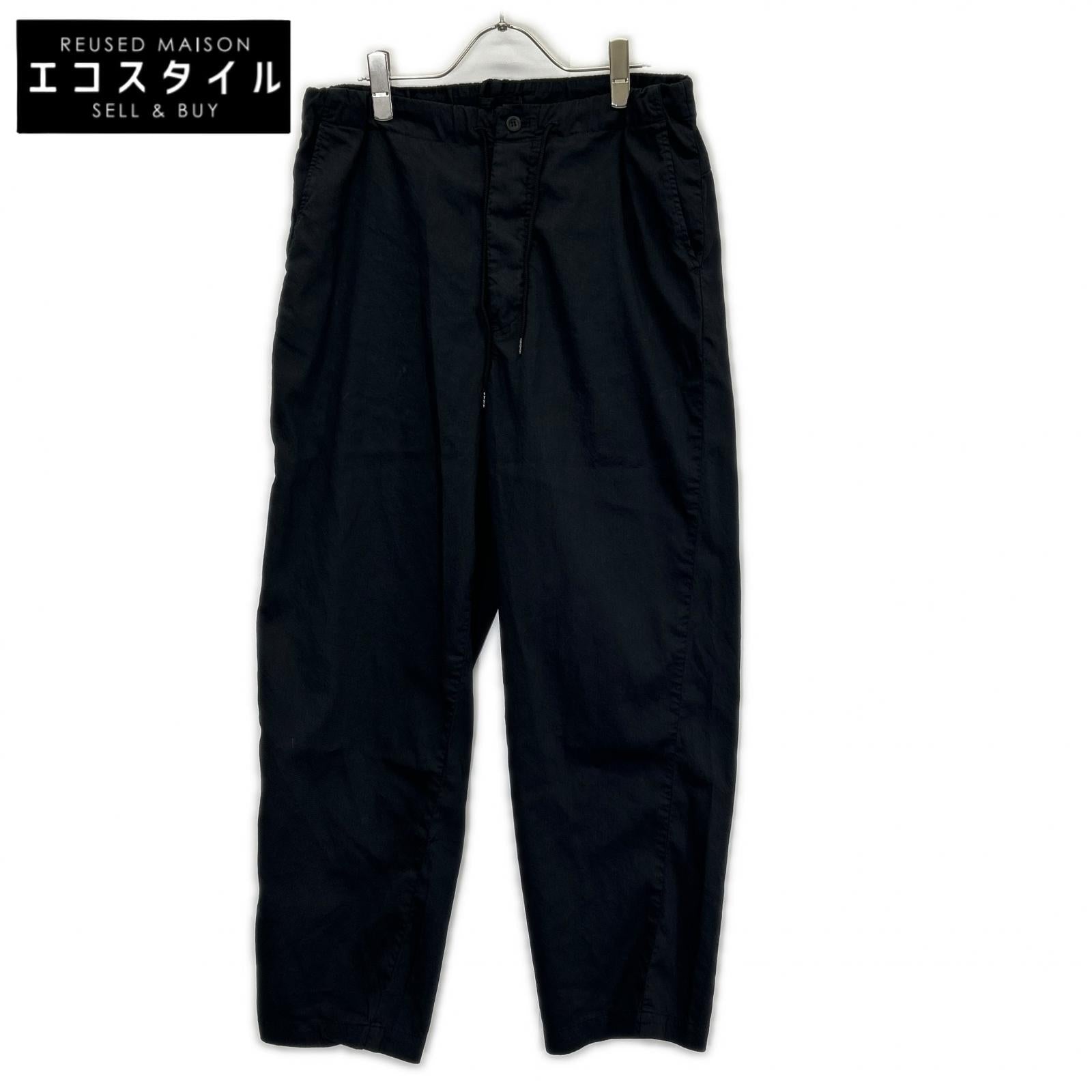 STILL BY HAND スティルバイハンド PT04241 ブラック ボタンフライ イージーパンツ ボトムス