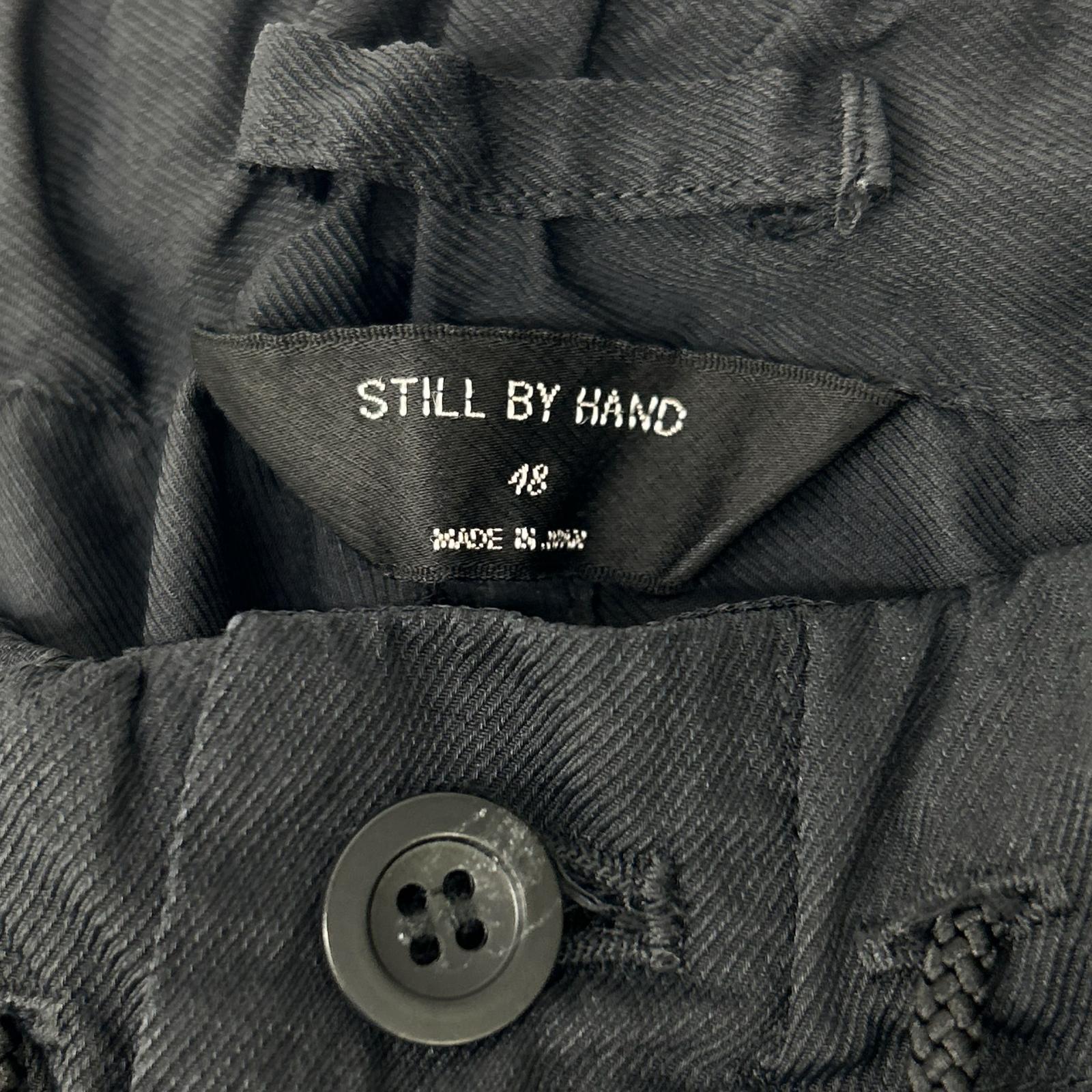 STILL BY HAND スティルバイハンド PT04241 ブラック ボタンフライ イージーパンツ ボトムス