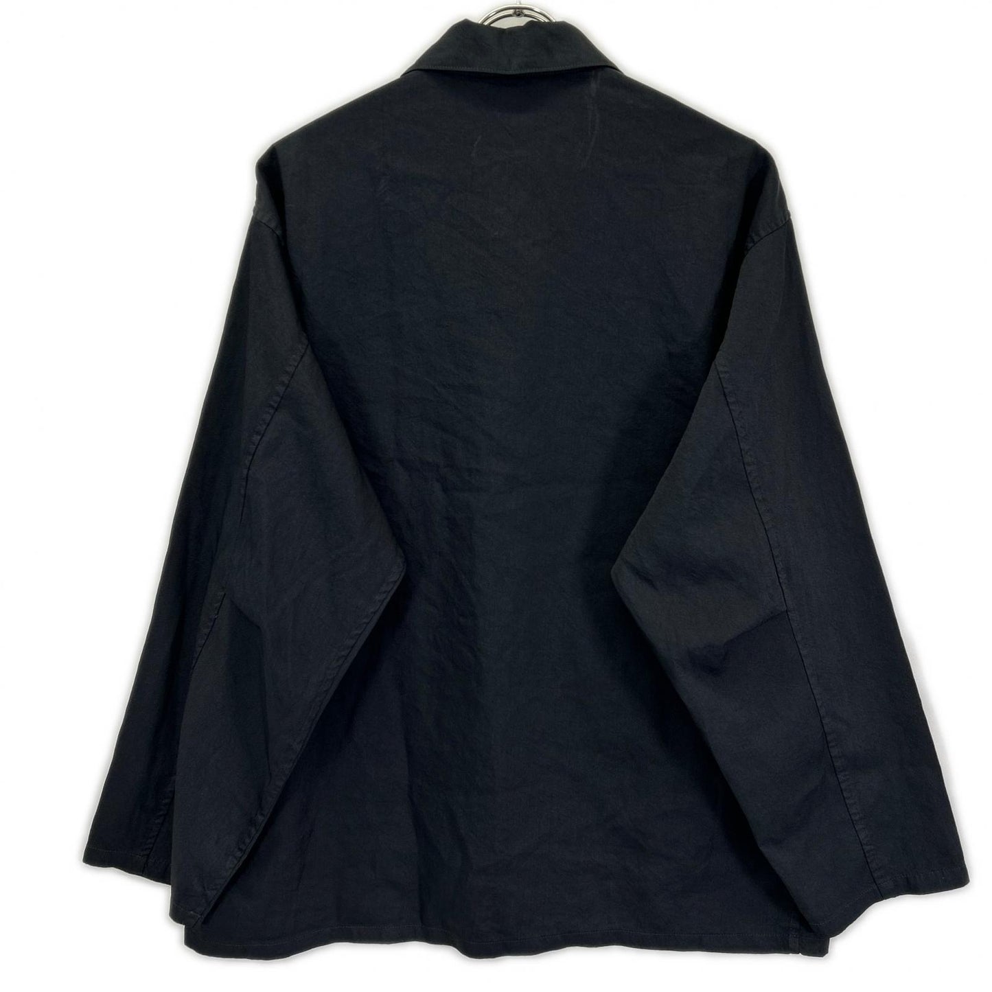 STILL BY HAND スティルバイハンド BL01241 ブラック 長袖 ダブルポケット シャツジャケット ジャケット